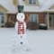 48&#x22; Fabric Snowman, White LED Lights